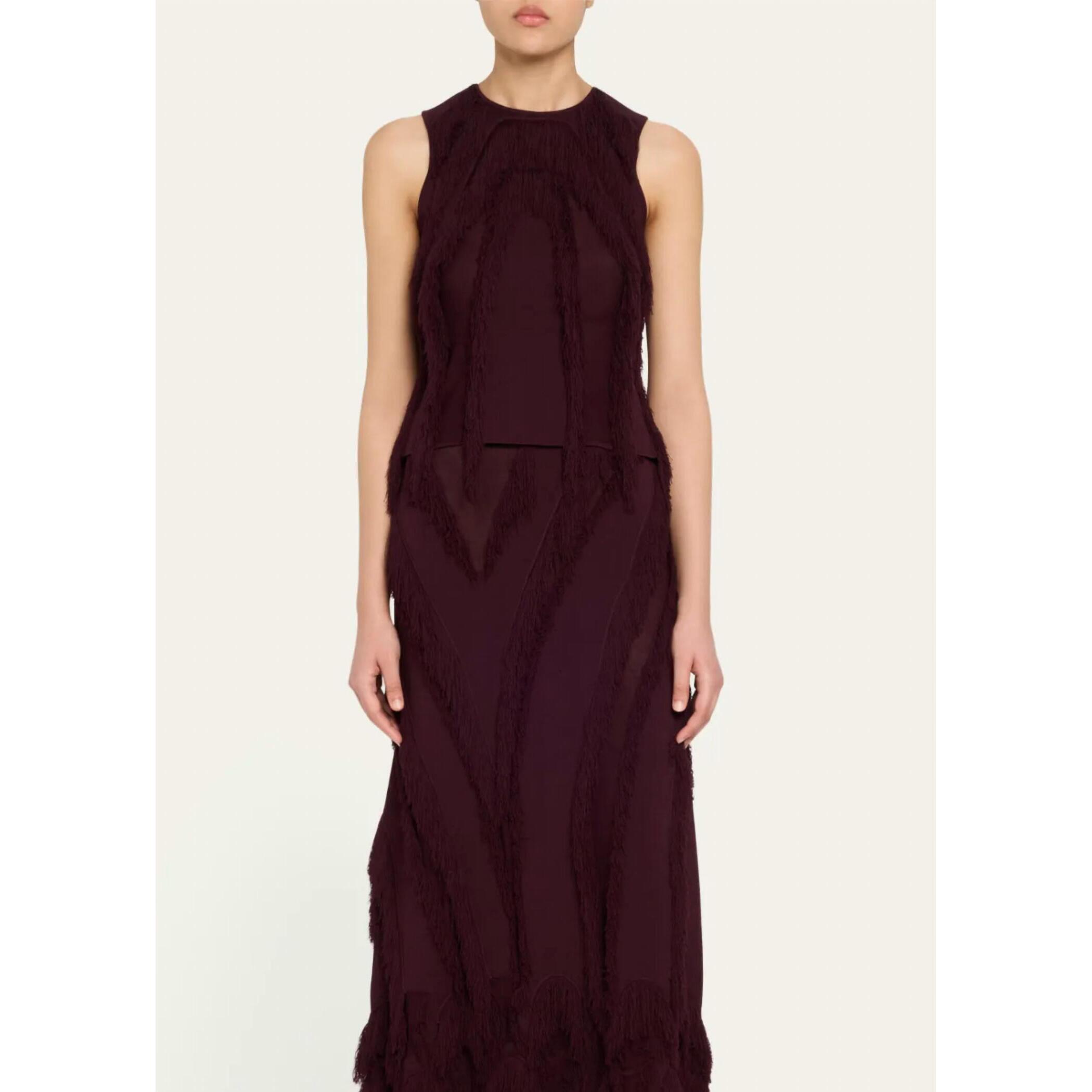 New Ulla Johnson Bonnie Sleeveless Knit Top In Mahogany